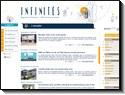 Site de l'agence de relations médias Infinités.